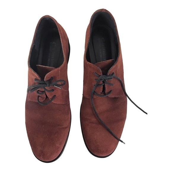 La Canadienne Hudson Red Suede Waterproof Women’s Oxford Shoes Size 9 1/2 - Picture 2 of 7